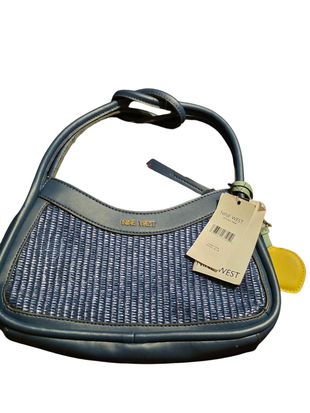 Nine West Blue Woven Shoulder Bag